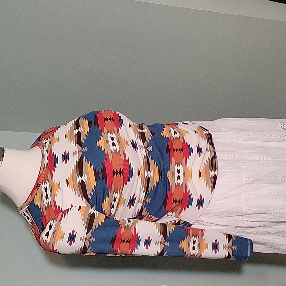 NOBO Aztec Western Print Longsleeve shirt - Picture 2 of 5